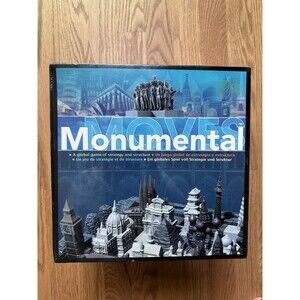 NWT Monumental Moves Global Board Game‎ Of Strategy 3D Geography New, Sealed Box